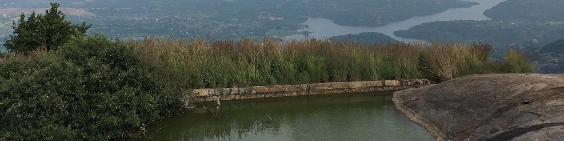 A lovely trek on the Monolith rock hill about 60 kms from Bangalore. There is this little pond after climbing for 1 and a half hour up the hill. Reaching here makes you feel accomplished and worth the climb. â€ïžâš