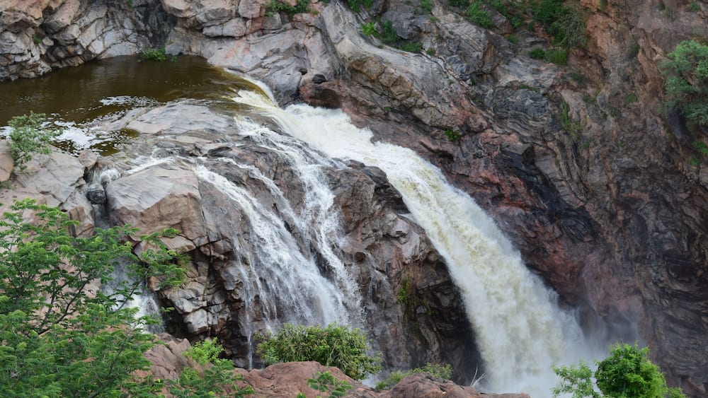 Kanakapura, Karnataka, India - June 10, 2017: Chunchi Falls.