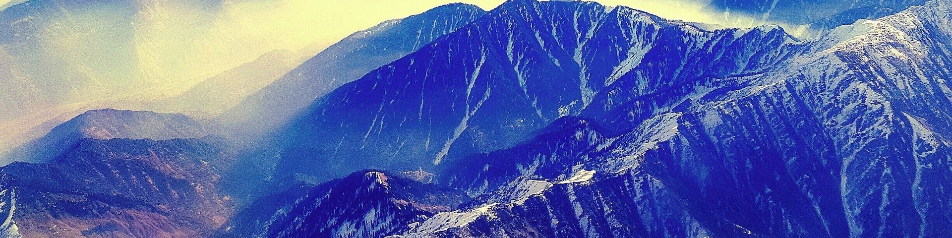 Mountains covered by the snow