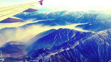 Mountains covered by the snow