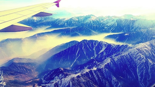 Mountains covered by the snow