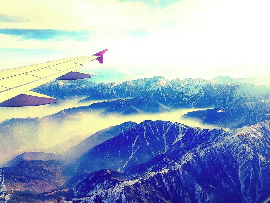 Mountains covered by the snow