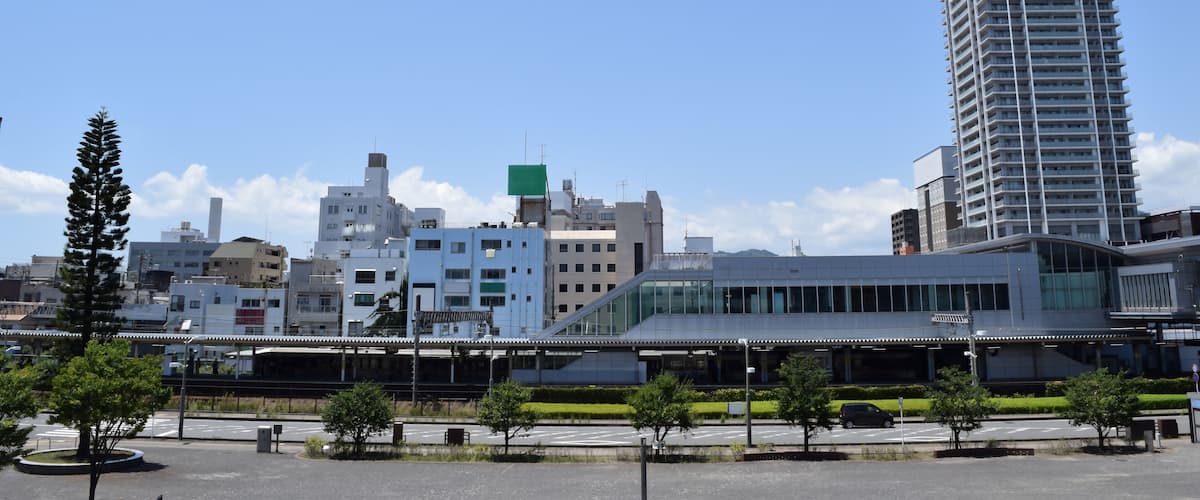 Cityscape of Shimizu ward, Shizuoka City, Japan