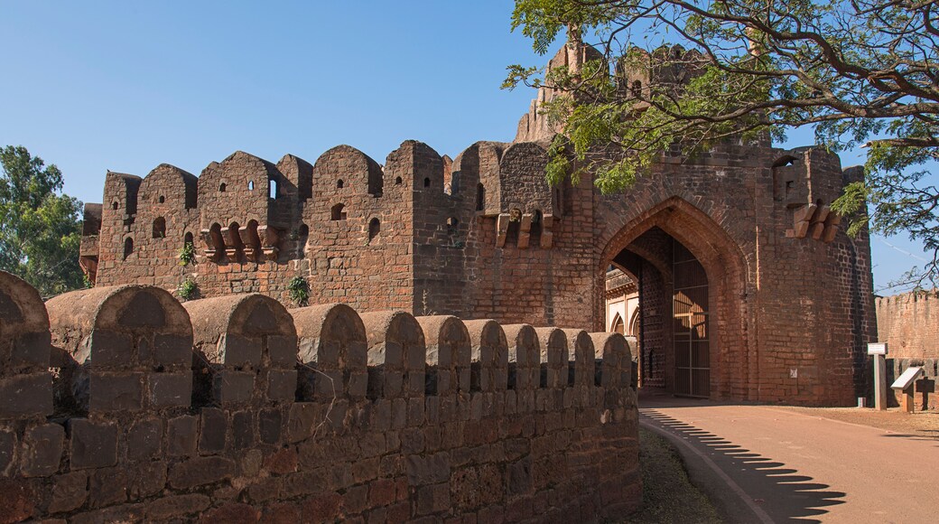 Sherja Darwaja, Bidar Fort, 15th century Bahmani architecture, historical religious and rich heritage site, Bidar, Karnataka, India.