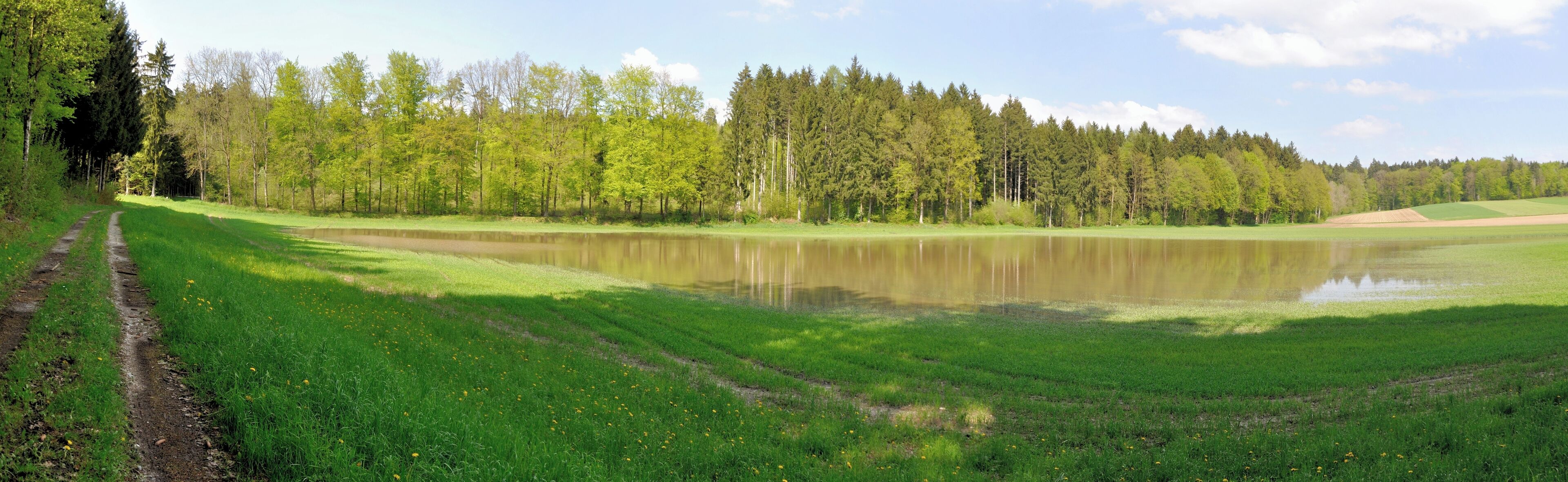 Switzerland, Canton of Schaffhausen, Dörflingen after the flood water of May 2, 2013. In 10 minutes a rainfall of more than 32 mm was measured, the second highest in Switzerland since the 10 minutes intervall recording started in 1984.