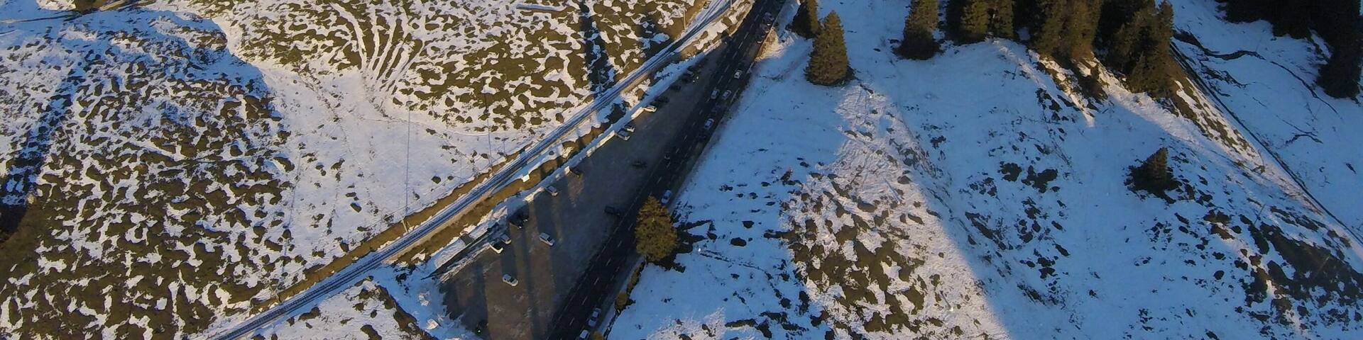 La Givrine train station in the canton of Vaud, Switzerland.