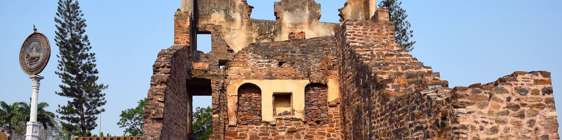 Rani Chennamma Fort ruins, Kittur, Karnataka State, India.