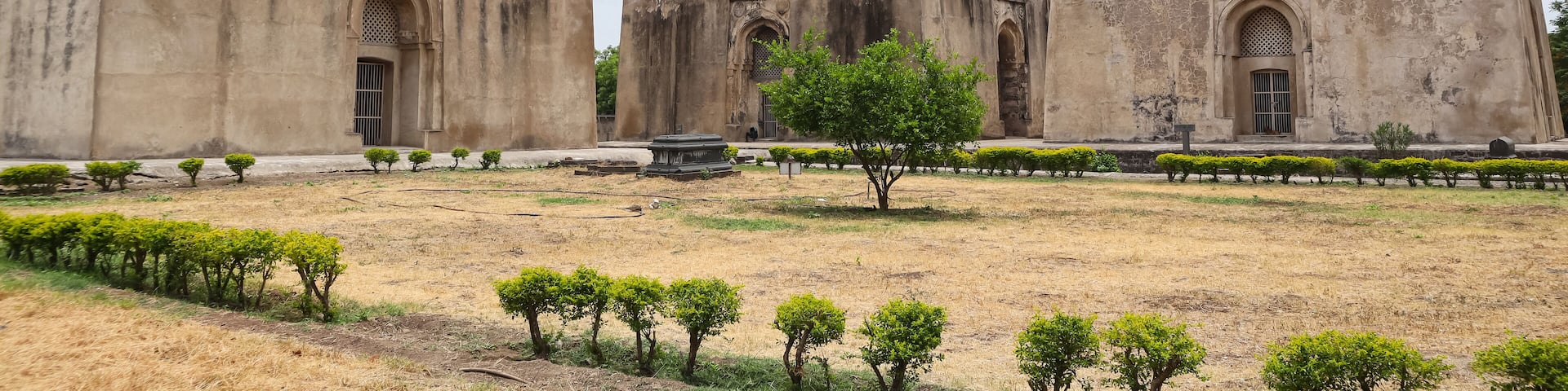 India, Karnataka, Vijayapura, The Mughal Architectural Marvel Haft Gumbad or Haft Tomb, it Built in 15th Century by Bahamani Dynasty of Vijayapura.