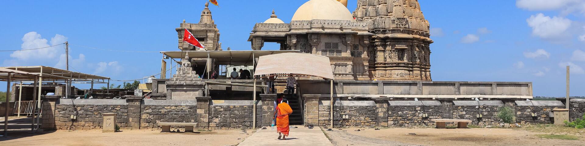 The Temple Dom of Rukhmini Temple, Dwarka, Gujarat, India.