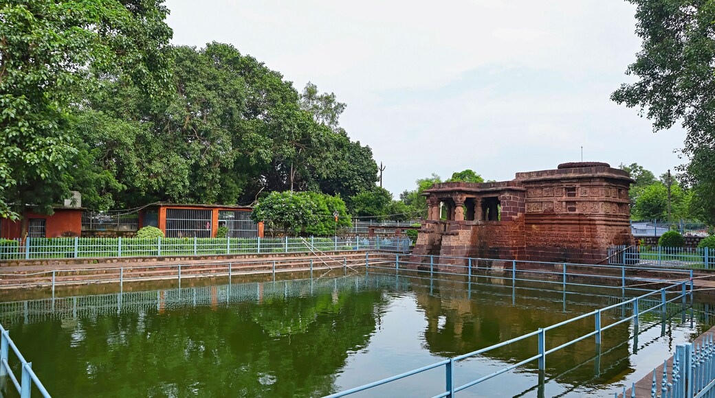 Small Pond Inside the Campus of Mahadeva Temple, Deobaloda, Raipur, Chhattisgarh, India.