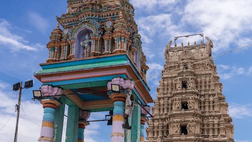Hindu temple in Tirumakudal Narsipur, Karnataka. Gunja Shri Lakshmi Narasimhaswami Temple