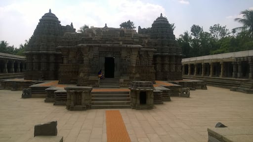 one of the famous and finest representations of Hoyasala architecture, intricate carvings and sculptures with metal like polishing attracts tourists. One of best places to experience Mysore tourism.
#Hoyasalabarchitectu #chennakeshava temple#peacefulplace#