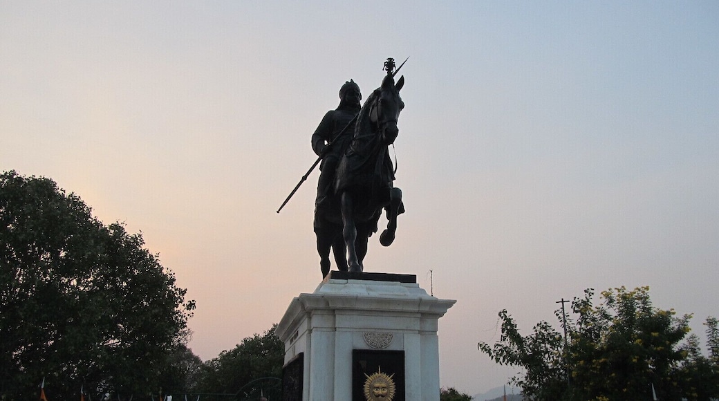 Memorial on the top of hillock in Udaipur