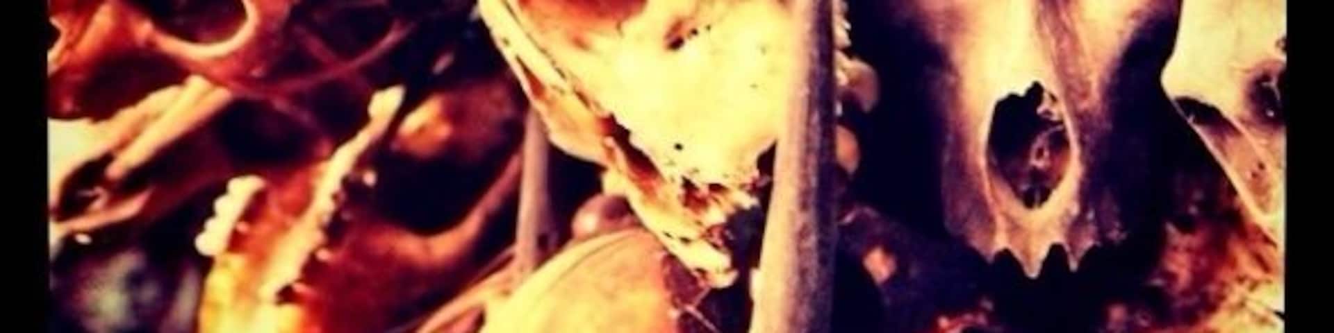 Naga hunters skull amulets, this ones where being sold in a market in Yagoon, scary but amazing craftsman-shift