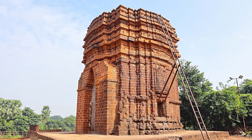 Ancient ruins of Sareshwar Temple, built by Malla King Prithvimalla in 1346 AD, Dihar, Bishnupur, West Bengal, India.