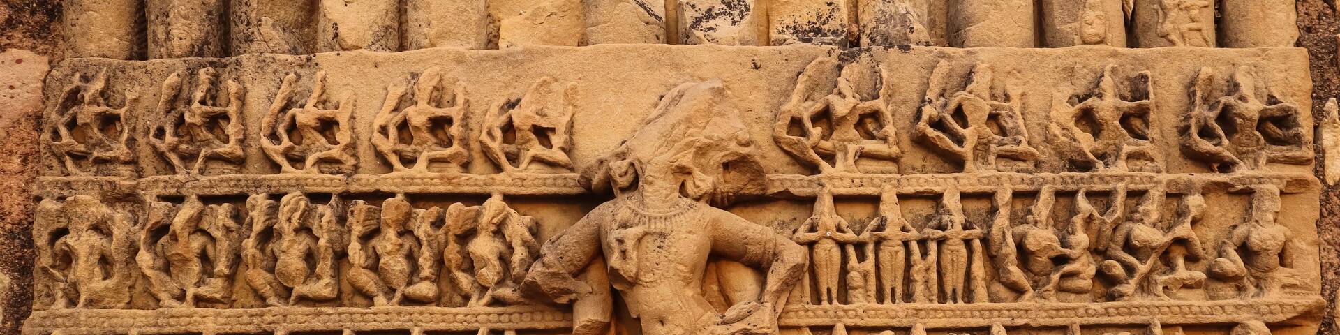 The Beautiful Carving of Varaha, Form of Lord Vishnu, on the Kalinjar Fort, 13th Century Fort and Carvings are From 5-6th Century of Gupta Dynasty, Kalinjar Fort, Uttar Pradesh, India.
