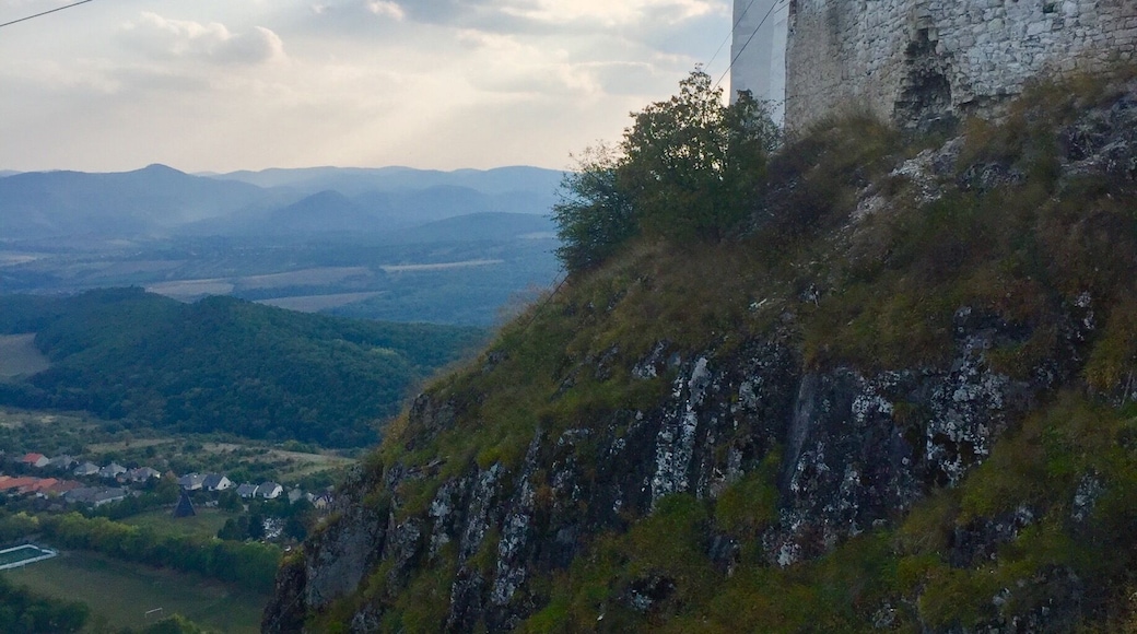 Took at the wooden stairs to the entrance of the castle