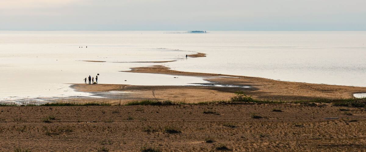 The irregular and stretching beach Kalajoen Hiekkasärkät in Finland