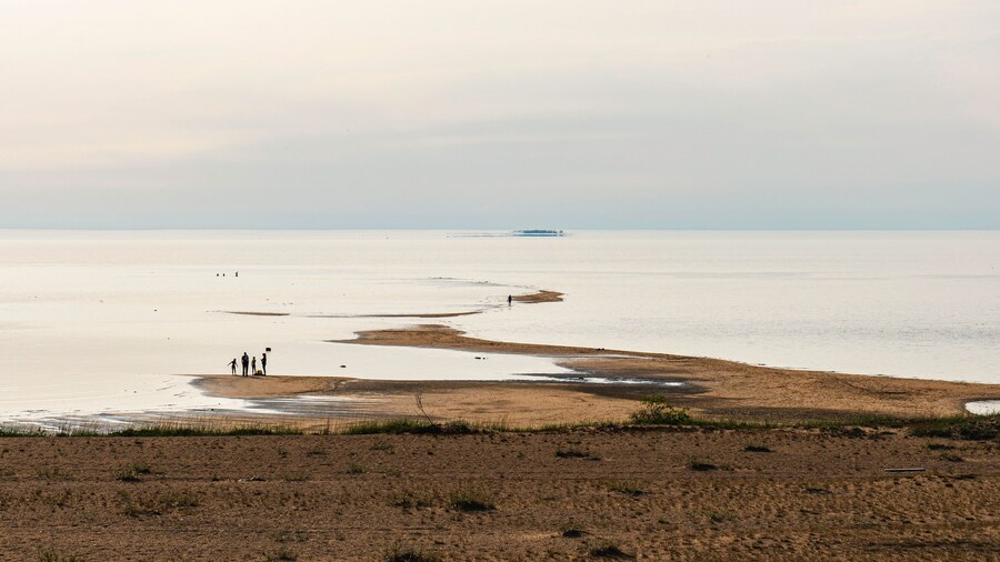 The irregular and stretching beach Kalajoen Hiekkasärkät in Finland