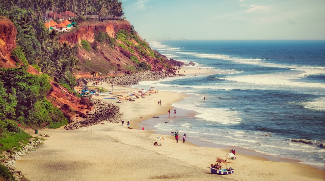Varkala beach, Kerala, India