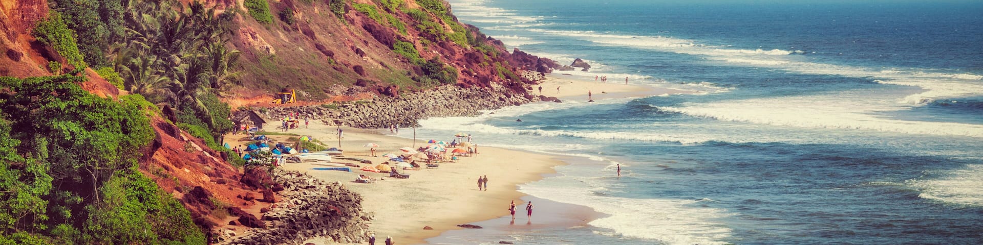 Varkala beach, Kerala, India