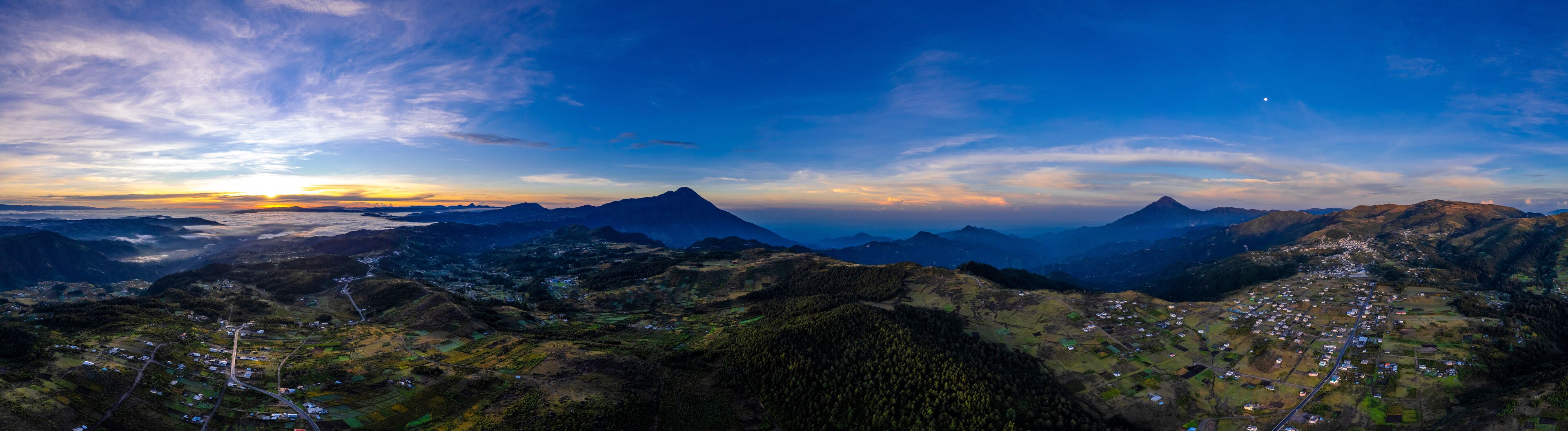 panoramic view at San Marcos, Guatemala.