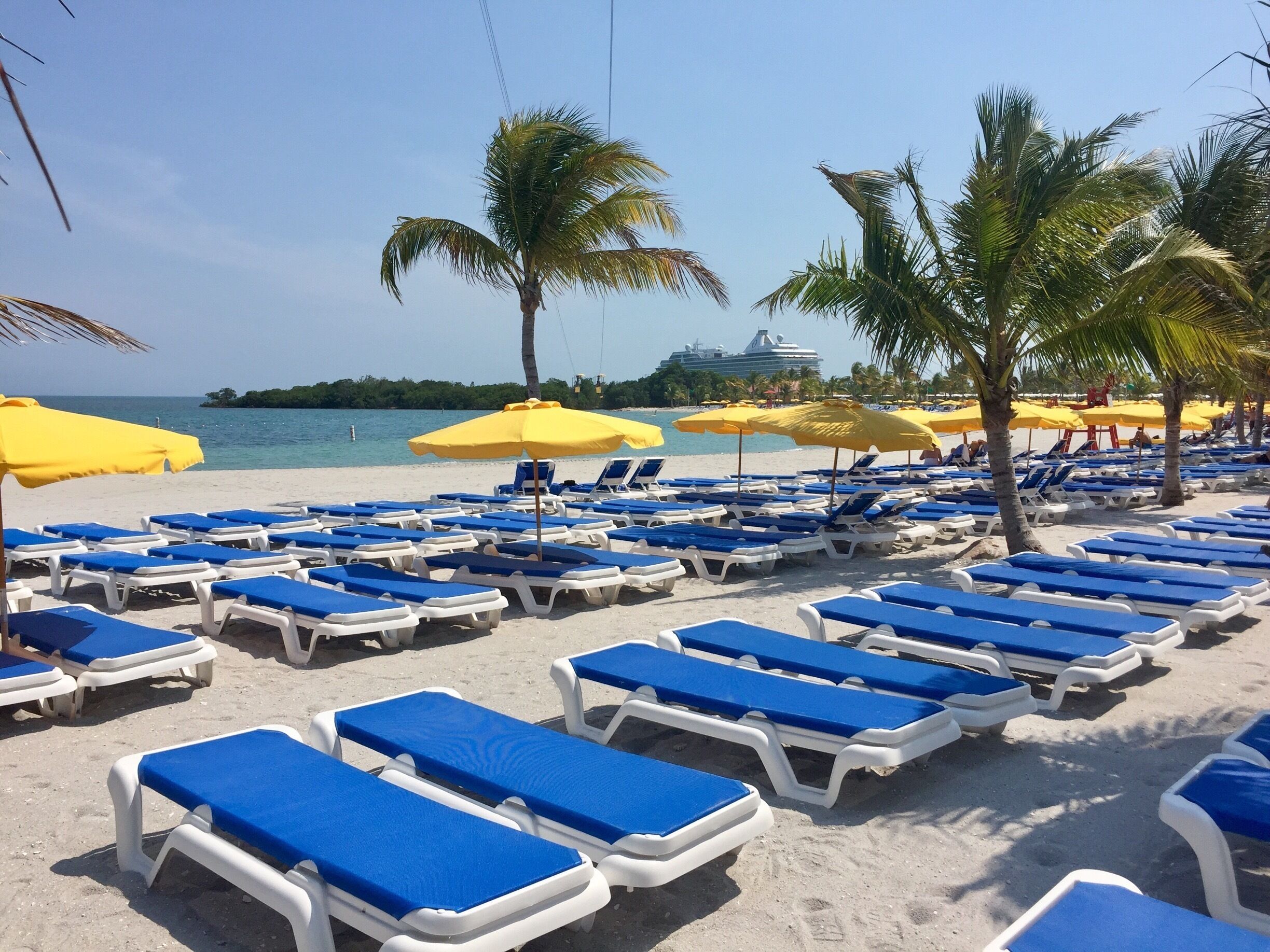 A beautiful beach on a beautiful day. 
