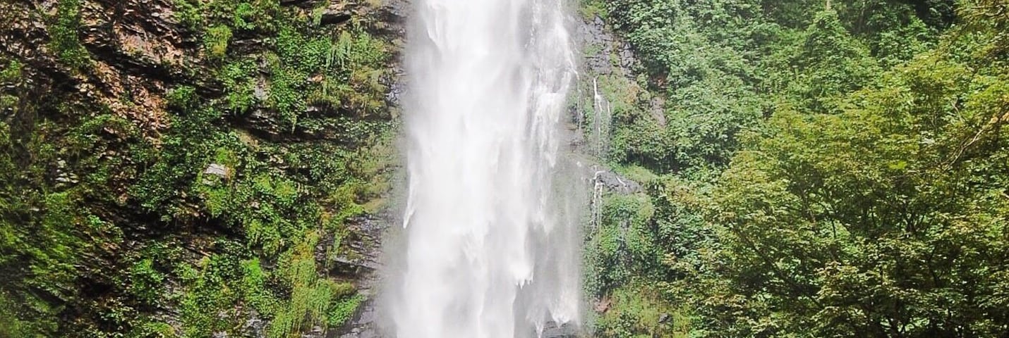 The Wli Waterfall in Ghana's Volta Region. The country's highest waterfall and still one of the most impressive sights I've witnessed. It's an easy walk from the villa and well worth the trip from Accra.