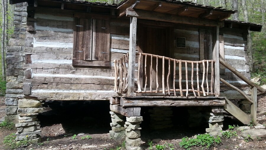 Historic cabin at the park. This cabin is a short but lovely walk from the lift.