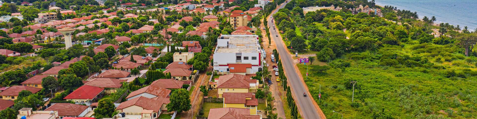 The Gambia, located at the western part of Africa, beautiful landscaping with so many beach views