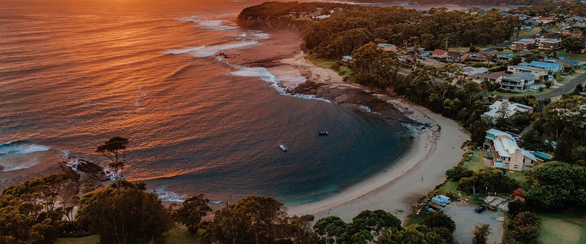 Sunrise at Mollymook beach Ulladulla