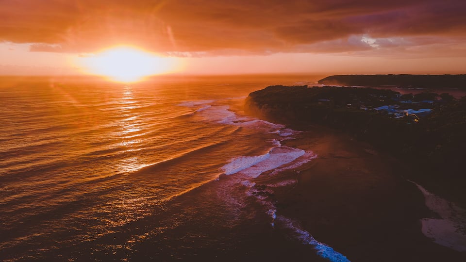 Sunrise at Mollymook beach Ulladulla