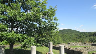 Porolissum was an ancient Roman city in Dacia. Established as a military camp in 106 during Trajan's Dacian Wars, the city quickly grew through trade with the native Dacians and became the capital of the province Dacia Porolissensis in 124. The site is one of the largest and best-preserved archaeological sites in modern-day Romania. It is 8 km away from the modern city of Zalău, in Jac village, Creaca Commune, Sălaj County.