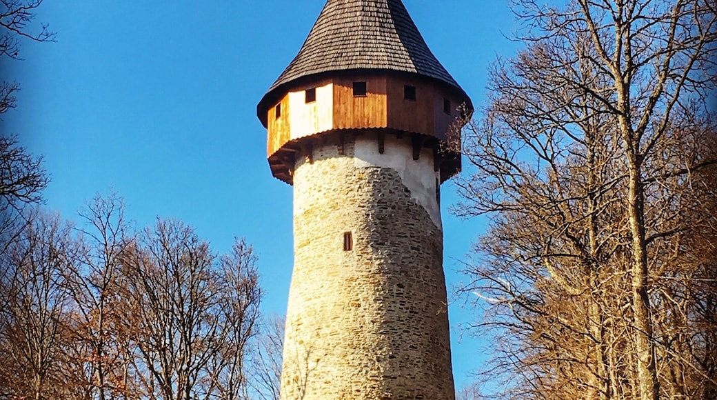 A legendary giant used to live inside this tower, who scared the villagers. Originally probably a strategic tower used for defence against barbaric tribes.