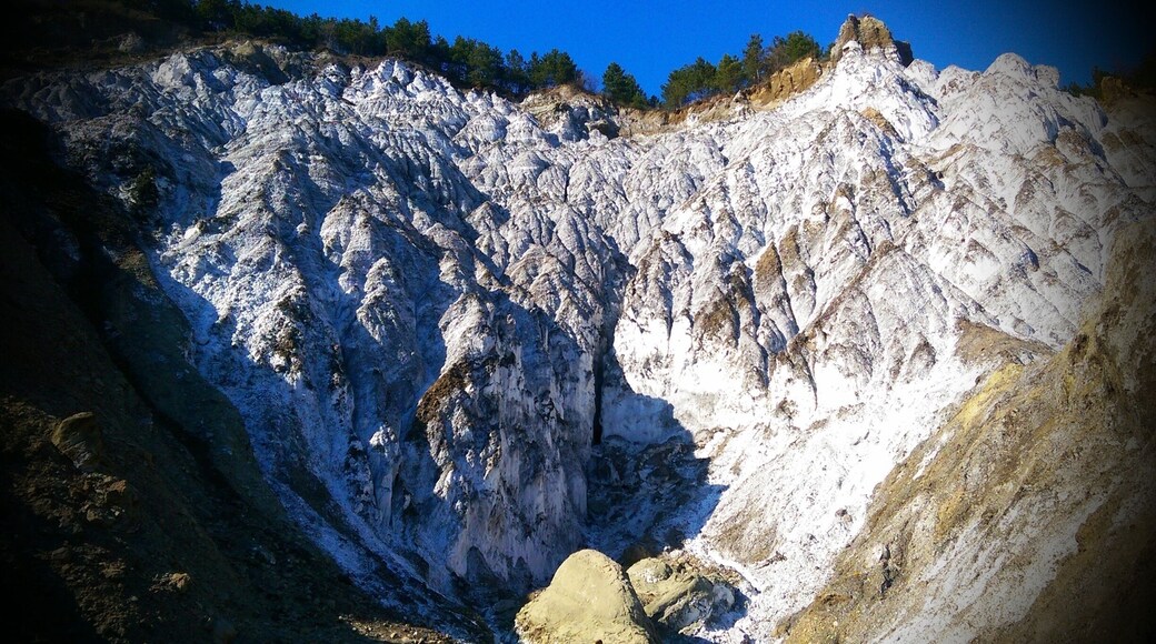 Great view of the salt mountain near Buzau