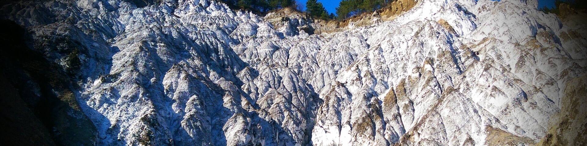 Great view of the salt mountain near Buzau
