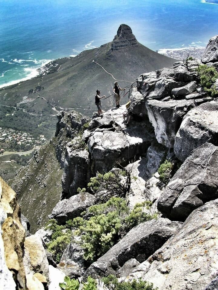 Rock climbing anyone?

From here down one gets an awesome view of city of Capetown. There are also a few trails to hike on if you have the time! I love it up here!

#nationalpark
#mountain