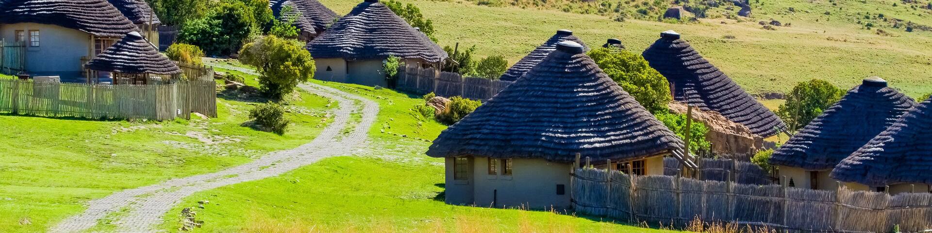 Basotho Cultural Village in Drakensberg Mountains South Africa
