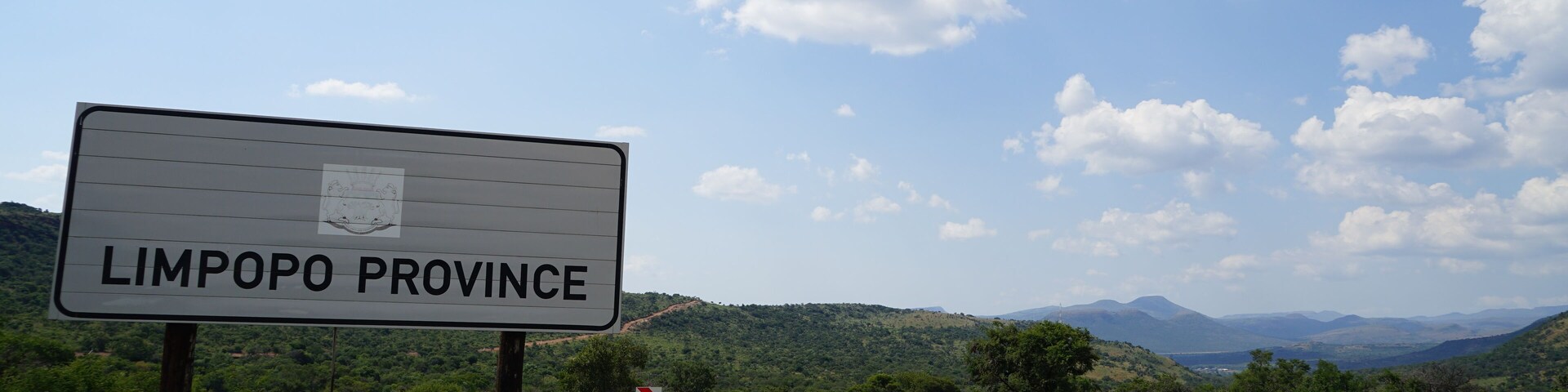 Entering the Limpopo Province, South Africa