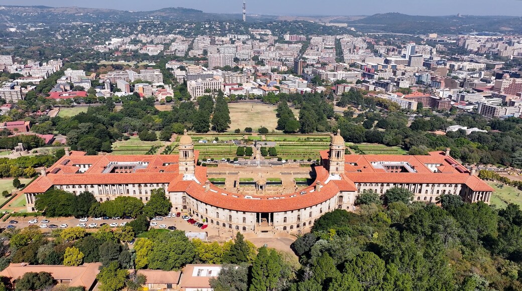 Union Buildings At Pretoria In Gauteng South Africa. Government Building. Landscape Urban. Pretoria At Gauteng South Africa. Government Office Scenery. Union Buildings.