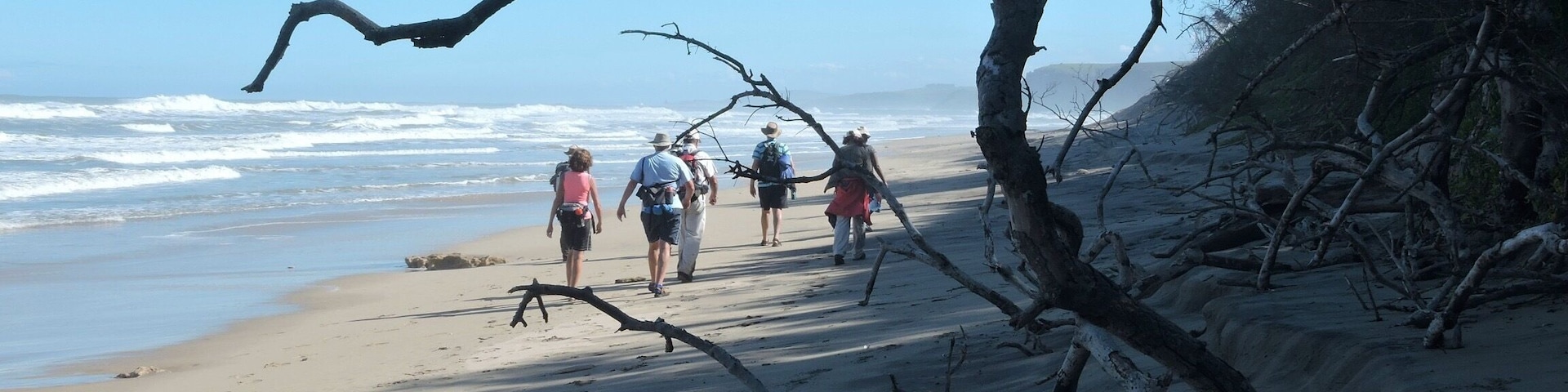 Take a walk on the wild side.. This is a 5 day Wild Coast hike on mostly beaches and some inland mountains.