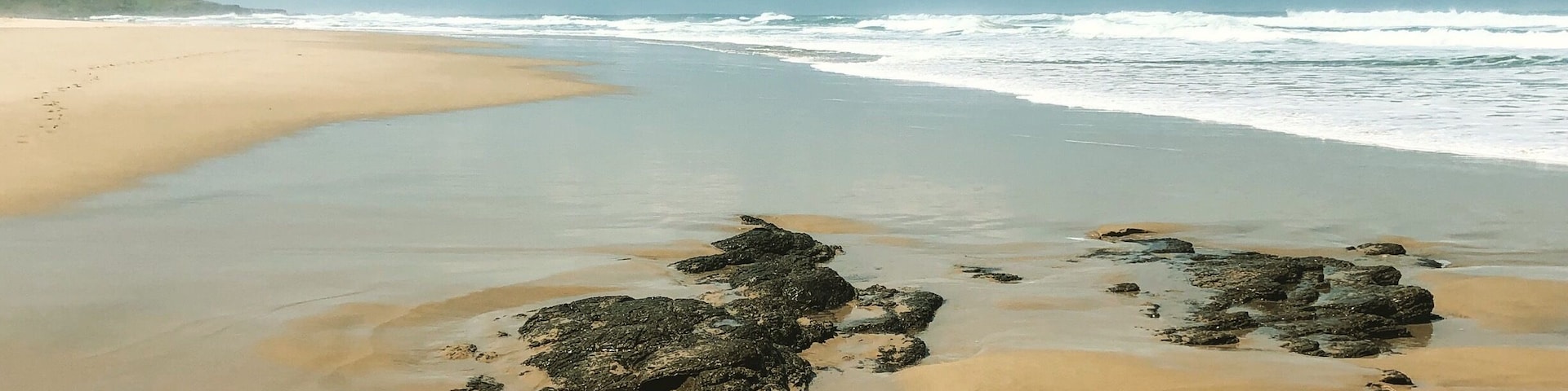 Kilometres of stunning beach at Morgan Bay, along the Wild Coast in the Eastern Cape, South Africa #beachbound