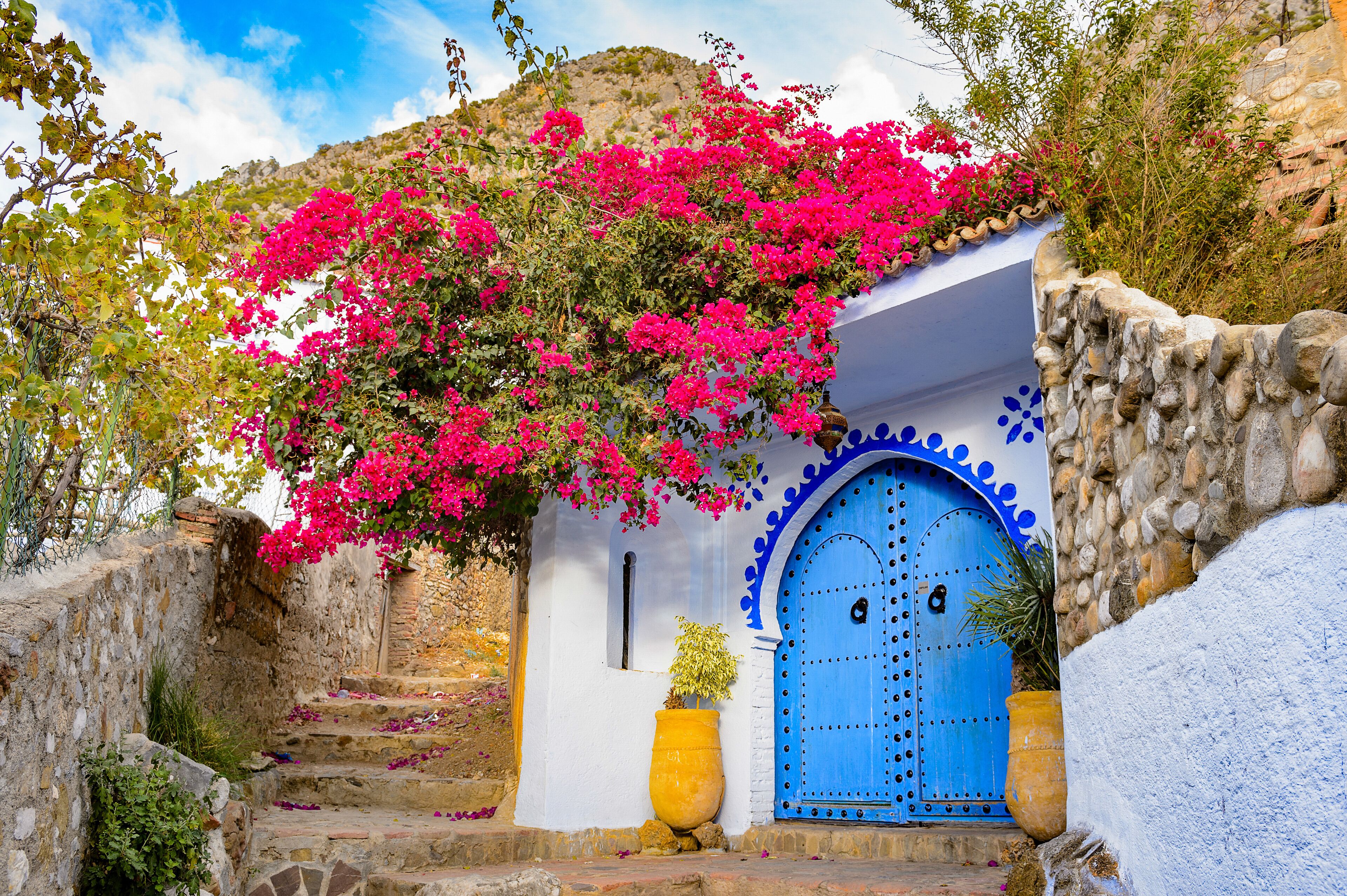 It's Architecture of Chefchaouen, Morocco.