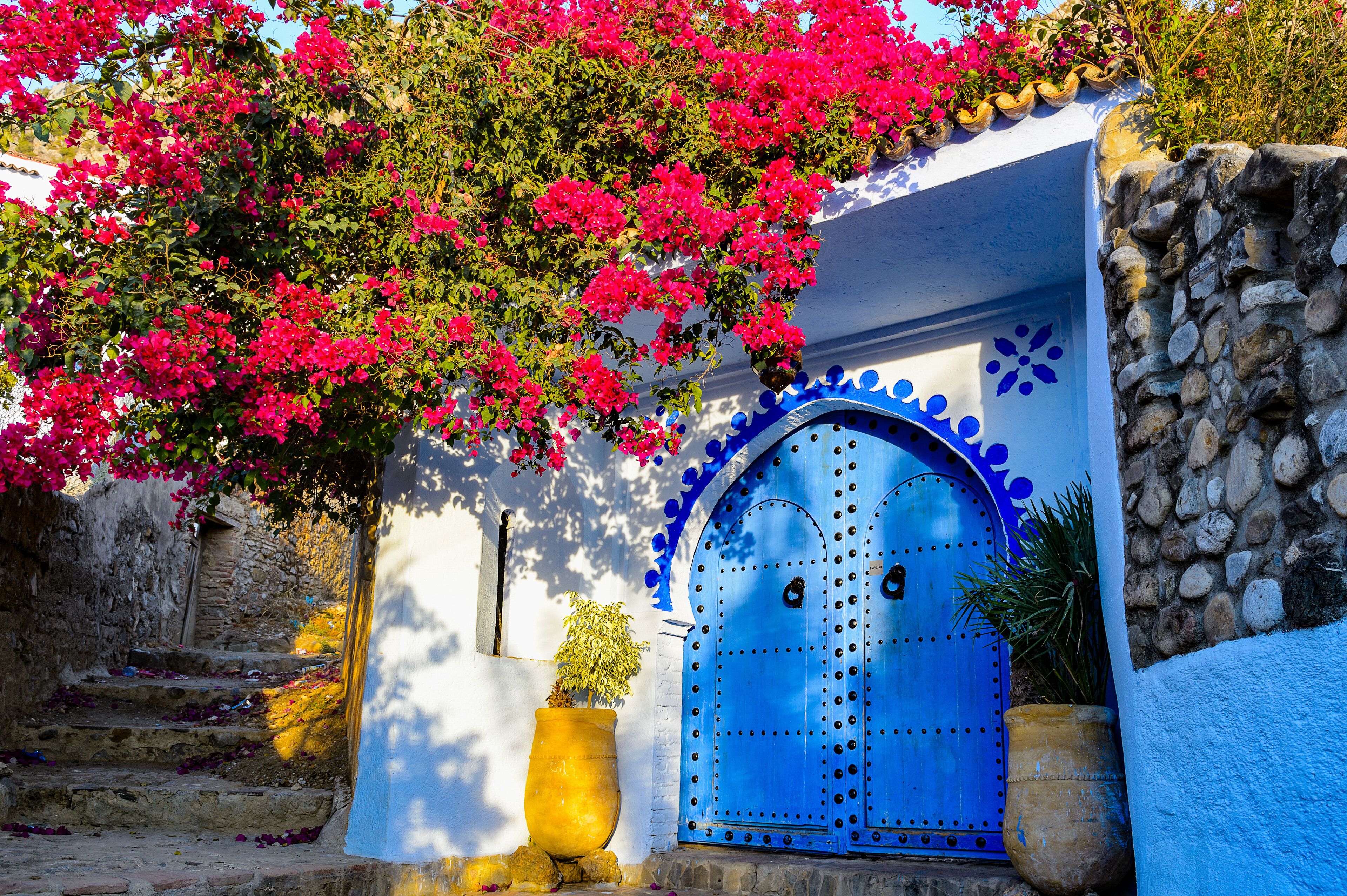 It's Architecture of Chefchaouen, Morocco.