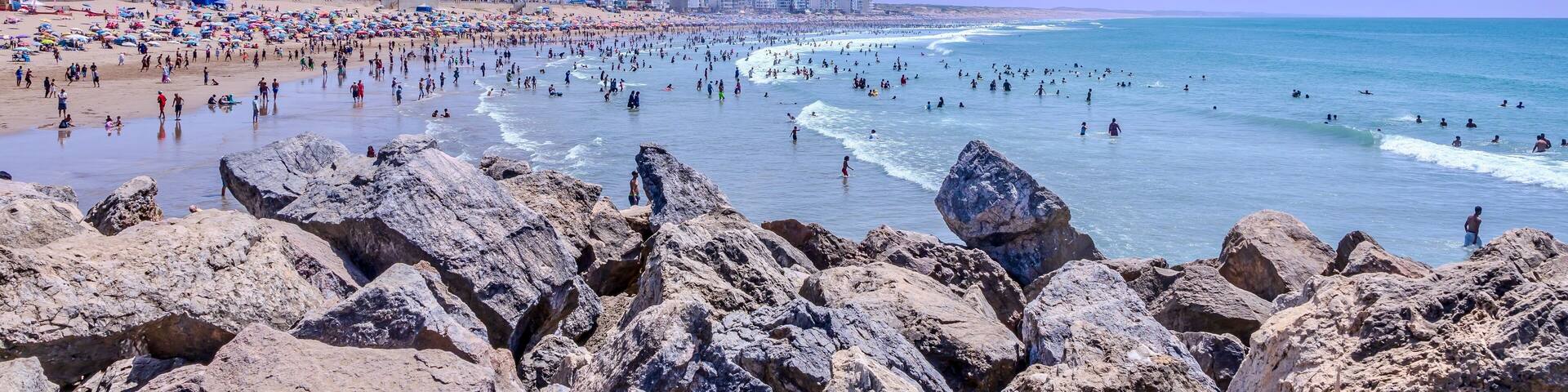 Plage de Mehdia, Kénitra, Maroc