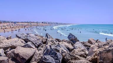 Plage de Mehdia, Kénitra, Maroc