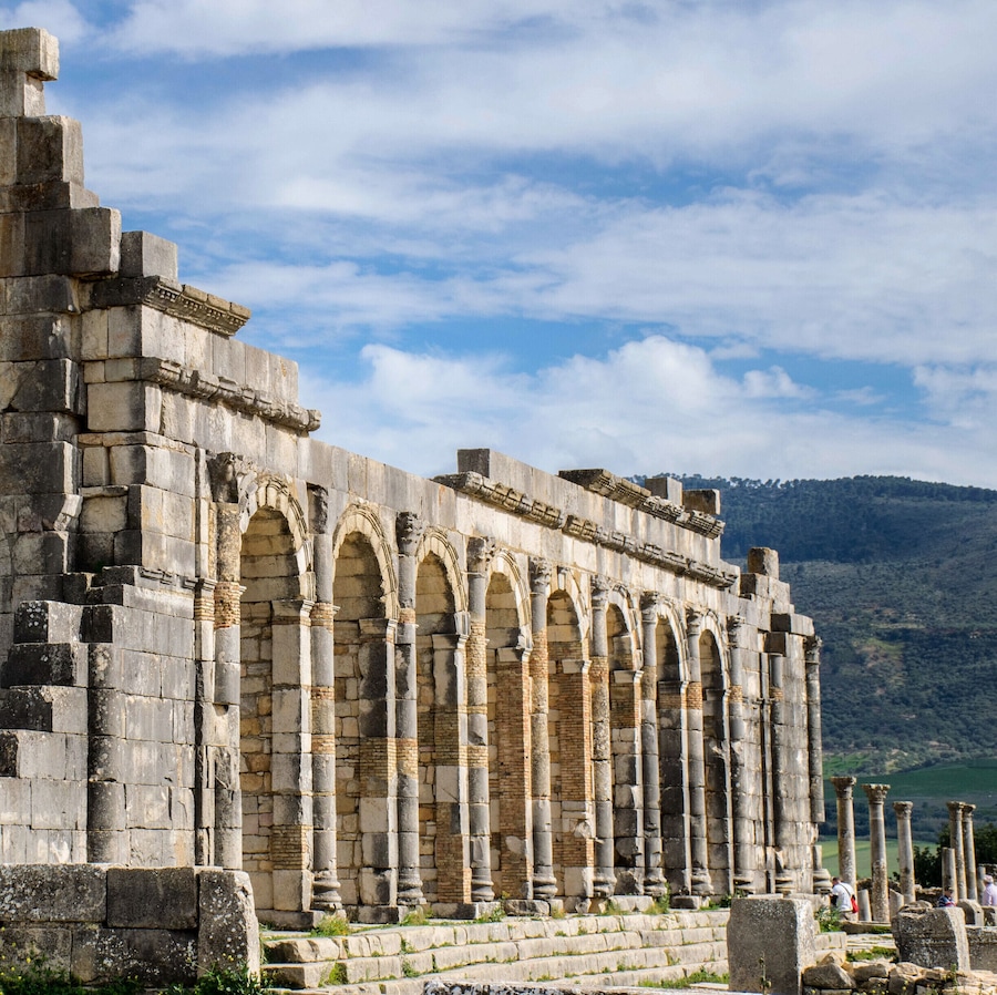 The ancient Roman city of Volubilis was like the Vegas of its day.  According to our guide, it was an "anything goes" society where people enjoyed overeating, bath houses and brothels.  But what happened in Volubilis doesn't stay in Volubilis.  See:  "A Tour Down Hedonism Lane"  at http://www.travelblissnow.com/tour-volubilis-morocco/