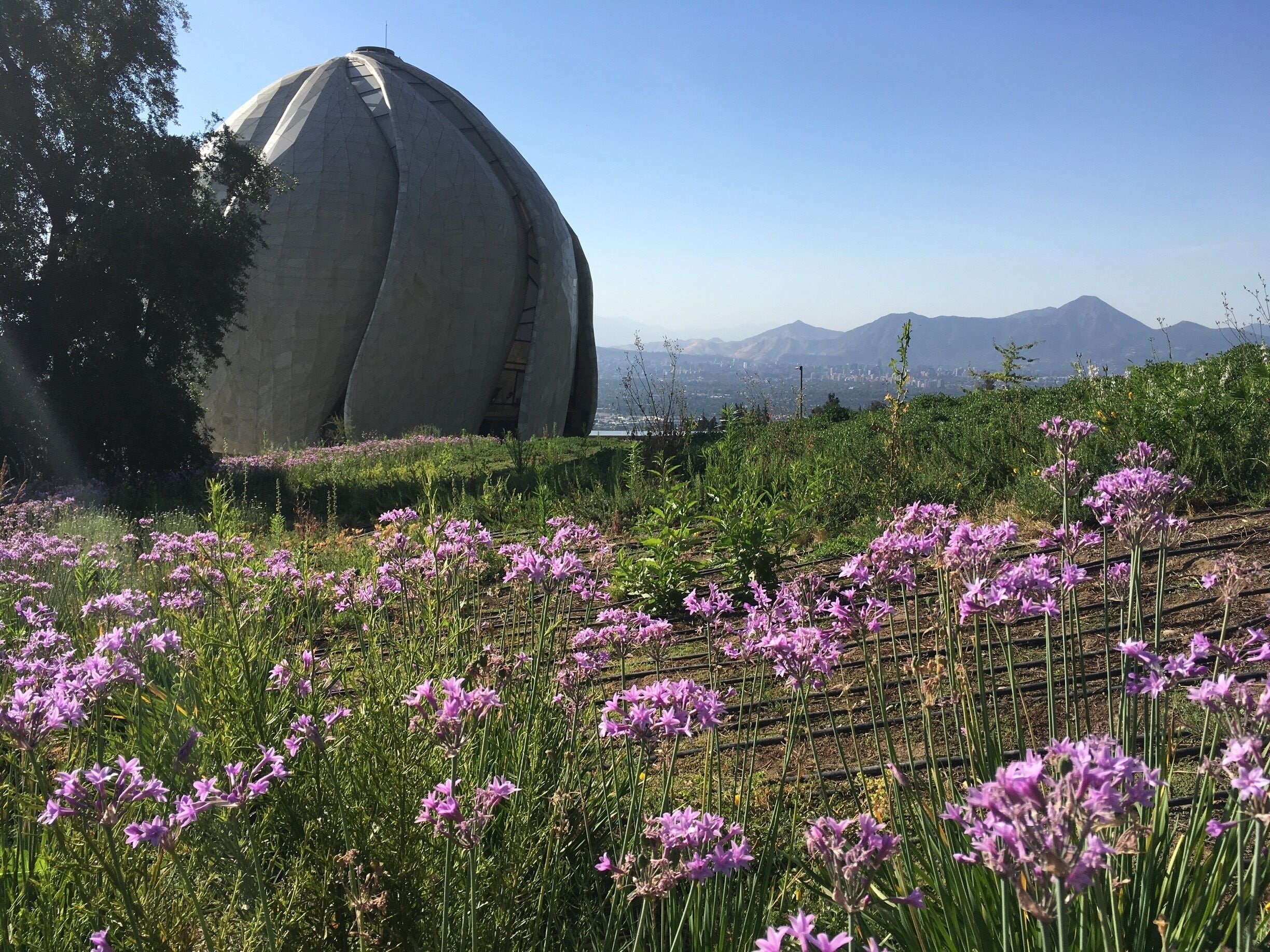 Contemplation has found its place. Walk the trails, ponder or meditate, enjoy the view. A place open to all.

http://templo.bahai.cl/en/
