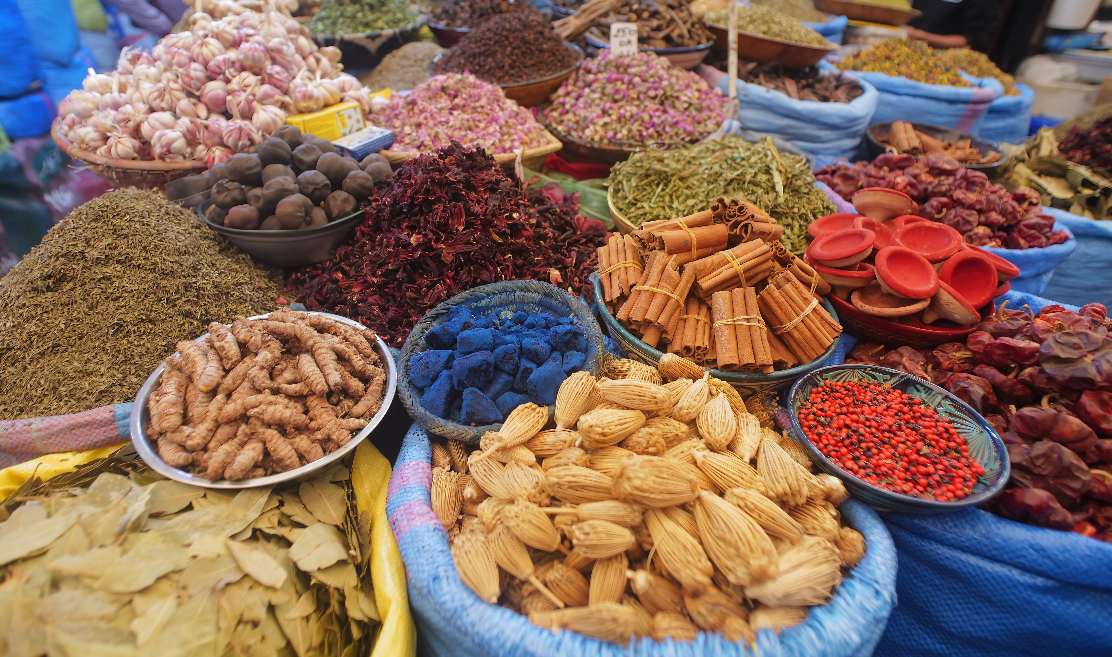 The Souk el had in the City Agadir in Morocco, Africa
