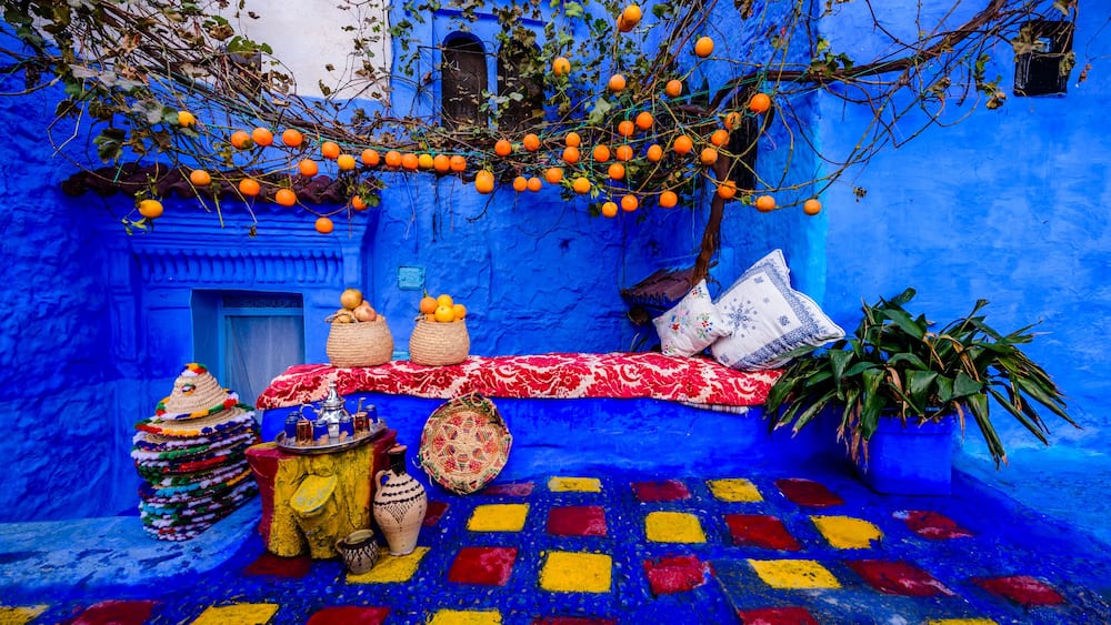 Chefchaouen also known as Chaouen, is a city in northwest Morocco. It is the chief town of the province of the same name, and is noted for its buildings in shades of blue.